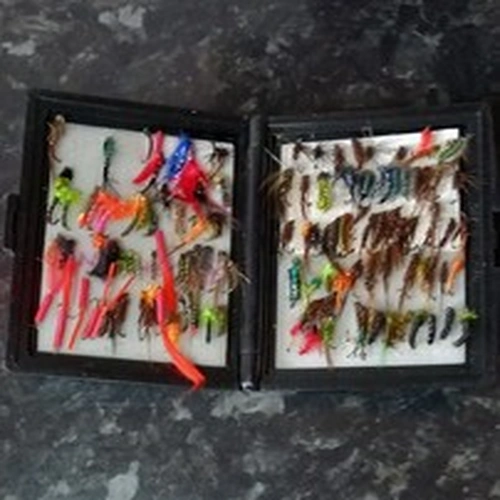 Fly Fishing Tackle.  Fly Fishing Flies. Mixed Flies.
