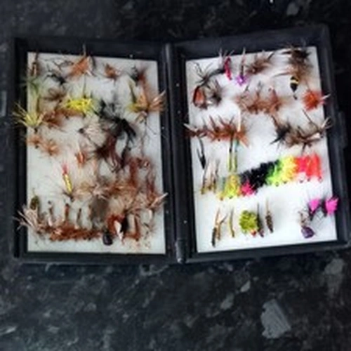 Fly Fishing Tackle.  Fly Fishing Flies. Mixed Flies.