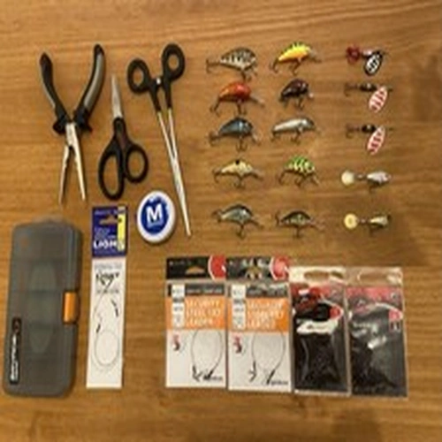 Salmo Lures + Spinning Tools Set, Rapala, Savage Gear Box, Spinners Spin Tails