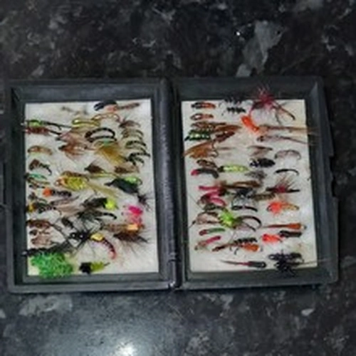 Fly Fishing Tackle.  Fly Fishing Flies. Mixed Flies.