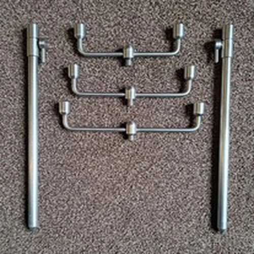 Steve Neville Stainless Steel Swan Neck 2 Rod Buzz Bars And Bank Sticks