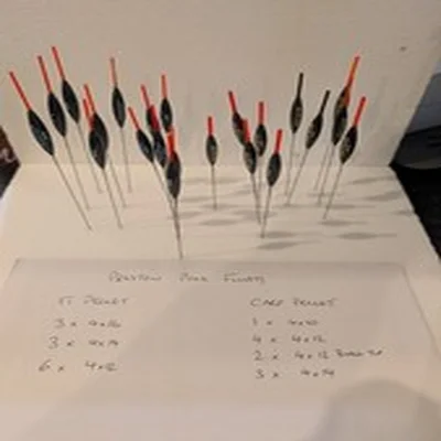 22 x Preston Pole Float F1 Pellet and Carp Pellet
