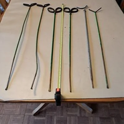 6 old style rod rests in various lengths