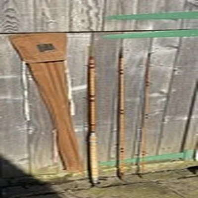 Mint Antique Hardy ‘Wallis Avon’ 11' Cane Fishing Rod Whole Cane Butt With Bag