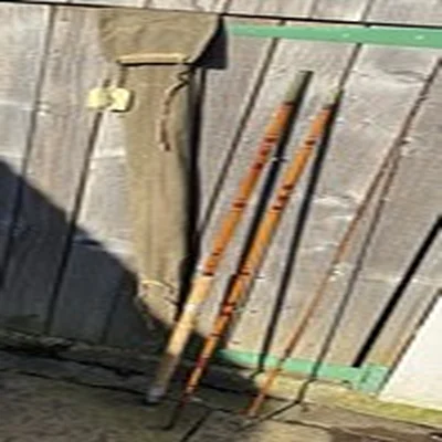 Antique 3pc Millward’s Redditch Whole Cane Butt & Built Cane Top Fishing Rod