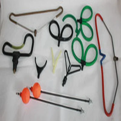 VARIOUS ROD REST HEADS & 2 BOBBIN BITE INDICATORS