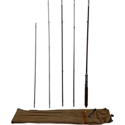 Vintage Bamboo Fishing Rod Set with Case for Freshwater Fishing