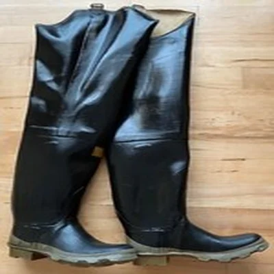 Rare Hood Bullseye Waders. Gay Rubber Latex UK7 40/41Eur
