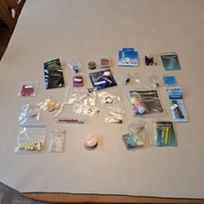 Packets of mixed fishing terminal gear, some unopened