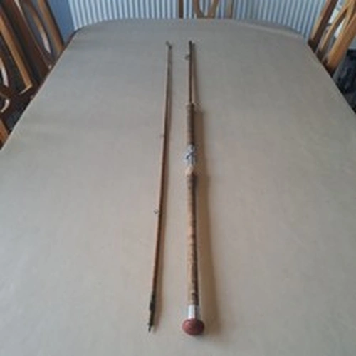 JJS Walker & Bampton ltd Split cane fishing rod serial no16344 8ft 6in