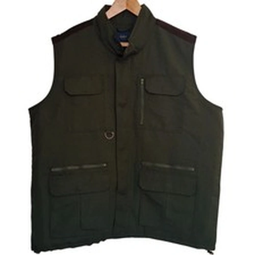 Cotton Traders Men's Gilet Padded Sleeveless Jacket Green Size 2XL