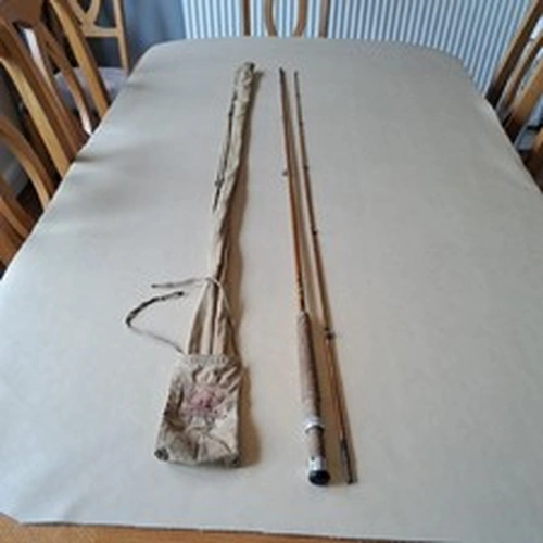 C Farlow And Co Holdfast Split Cane Fly Fishing Rod 9 Ft 2 Piece