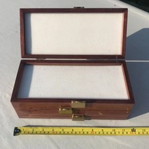 Large 6 Section 3 Tier Vintage Fly Fishing Box/Case 4 Flies in V.G.C..(See Pics)