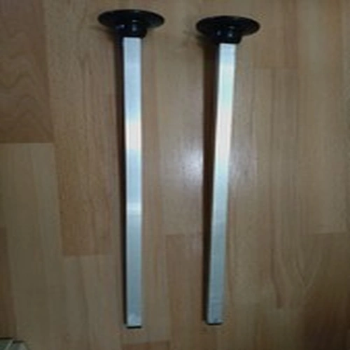 2 x Spare Seat Box Legs  19mm Square, round feet, 50cm Long suit Preston boxes.