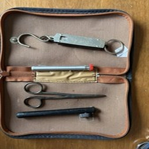 Vintage Fishing accessories. Matchman Hooktyer Etc 