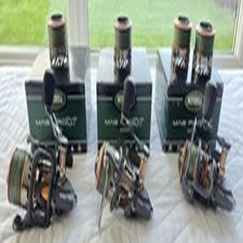 3 x MITCHELL MAG PRO RZT 4000 REELS + 4 spare spools (boxed)
