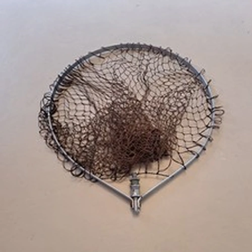 A Hardy Bros of Alnwick folding landing net head 16 inches long