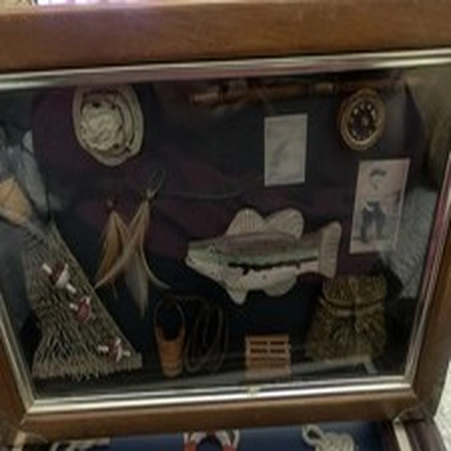 Wooden Framed Fishing Display