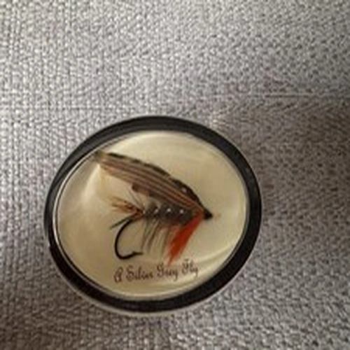 "Traditional Victorian Pattern" Paperweight ,Jeff Mason - Balfour Fly Dressing 