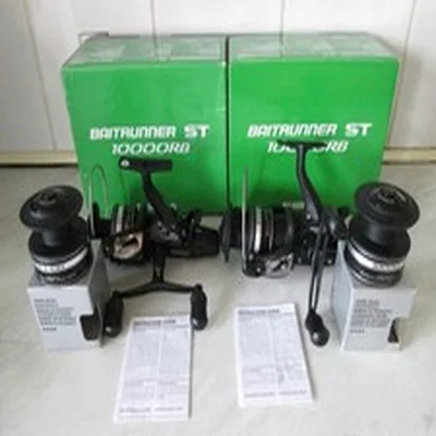 2X SHIMANO ST 10000RB BAITRUNNER REELS + 2 S/SPOOLS IN BOXES IN GREAT CONDTION