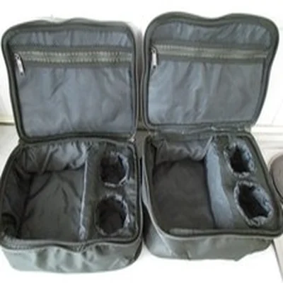 2 RARE DAIWA INFINITY-X PADDED REEL + SPARE SPOOL CASES IN GOOD USED CONDITION.