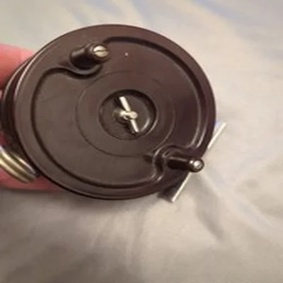 Allcock Aerialite fishing reel.vintage Bakelite