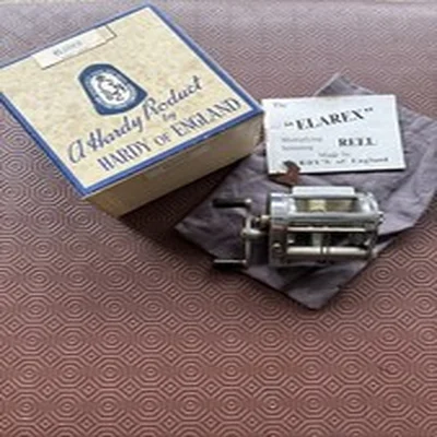Hardy Elarex Fishing Reel, Original Box Bag Tool And  Instructions.