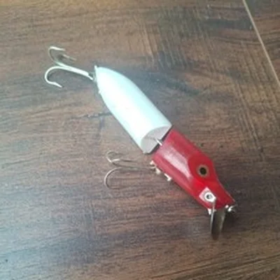 Vintage Japan Abu Hi-Lo Jointed RH Red Head Fishing Lure