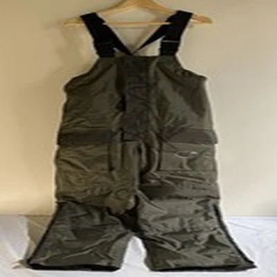 Conquest Fishing Green  Bib & Braces Adjustable Strap Trousers Vgc Sz L 36” W