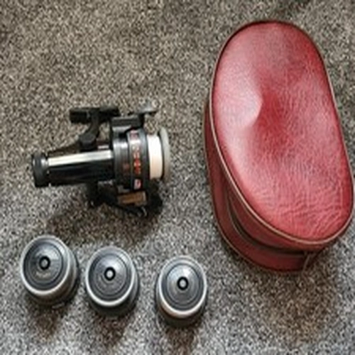** ABU GARCIA CARDINAL ULTRA CAST 5 FISHING REEL + 3 EXTRA REELS + BAG **