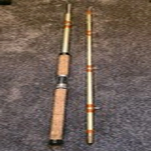 ** VINTAGE LIGHT  GREEN  FISHING ROD **
