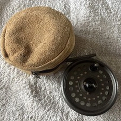 Intrepid Rimfly King Size Fly Fishing Reel. With Case And Some Line.