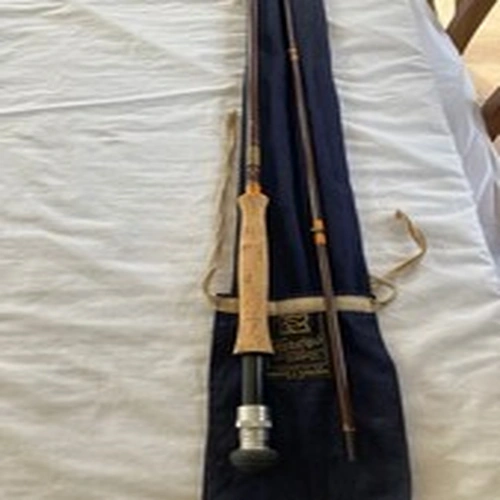 hardy fly rod 9 ft  line#7 good condition 2 piece