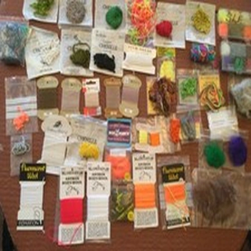 Fly tying materials (box 2), see description for contents