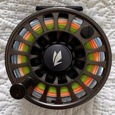 Sage Enforcer reel 11/12 tempest blue £575 + Rio Metered Shooting Line & backing