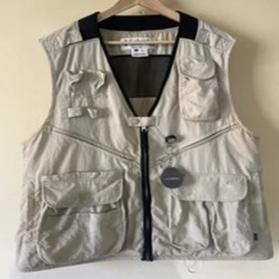 Columbia Fly Vest Fly Fishing Vest Large L + Zinger, Line Cleaner & Net Loop
