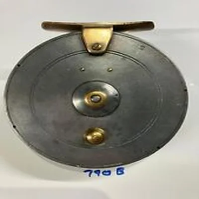 W F Homer Unnamed Flick-Em 4" Narrow Drum & Line Guard Centre Pin Fishing Reel