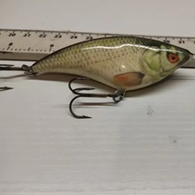 RARE, VINTAGE, SINKING MINI SWIMBAIT,JERKBAIT(ROACH PATTERN) -PIKE FISHING LURE