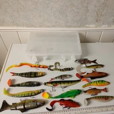 LOT TOP RANGE PIKE FISHING SOFT LURES- WESTIN,SG,FOX,STORM,SEBILE,ETC