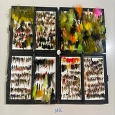 Fly Boxes With 420 Mixed Flies Fly Fishing 4 Boxes In Good Order job lot