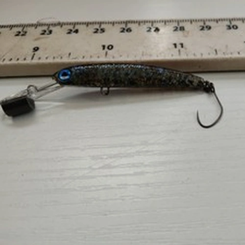RARE,TOP RANGE,OLD SCHOOL,HMKL-ZAGGER 50 B1 (RARE PATTERN)TROUT FISHING  LURE.