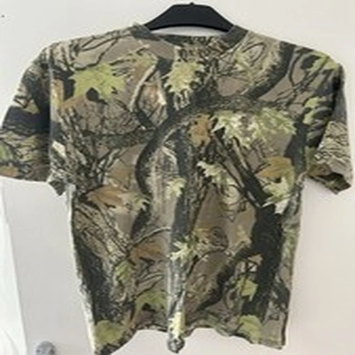 Camo Fishing T Shirt Size Large