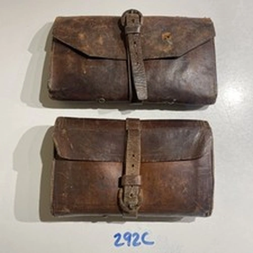 Hardy Brothers Vintage Leather Cast Fly Wallet / Pouch + One Other Cast Pouch