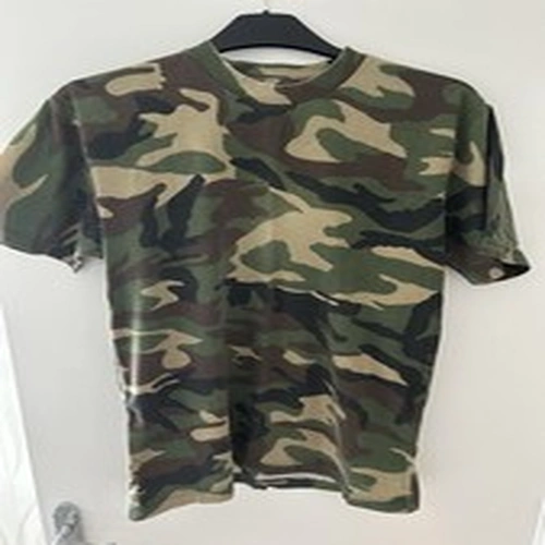 Camo Fishing T Shirt Size Large