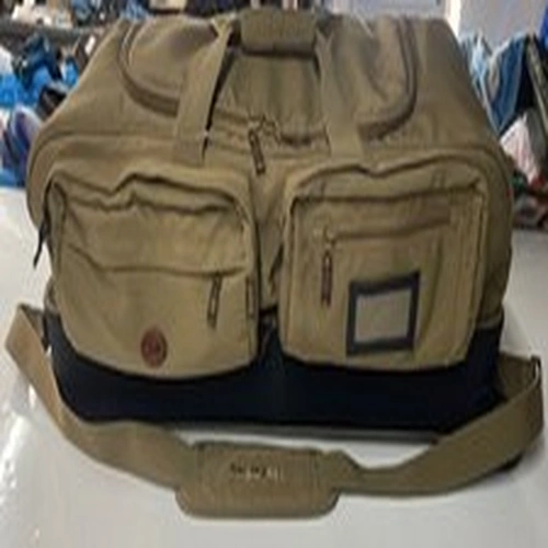 Snowbee Travel Bag Duffel Bag With Wheels Handles & Padded Shoulder Strap Tan