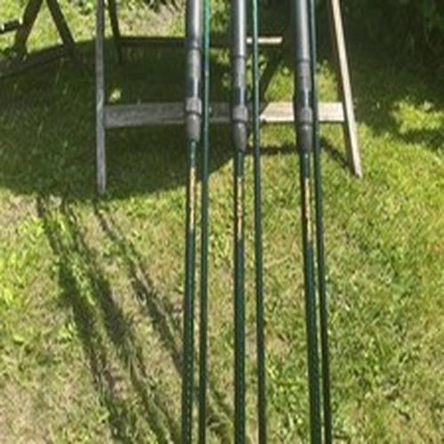 3 Century Fat Boy Slim Carp Fishing Rods With Century Bags - Good Condition