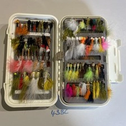 Airflo Aqua Tec Fly Box White With Lure Flies Blobs Etc 185 Flies Fly Fishing