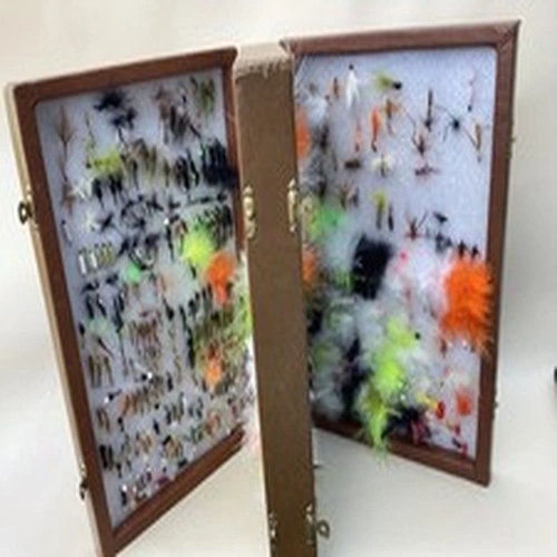 #1 - HUGE COLLECTION OF SALMON AND TROUT FLY FISHING FLIES - APPROX 450 MIXED