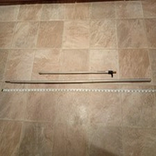 2 x Dinsmores Silver Bank sticks? For Fishing. 25" and 47.5"