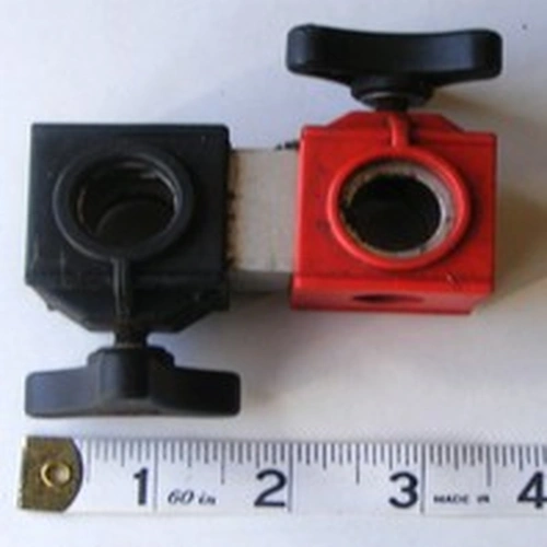 Octoplus 3" Bracket. Silver with one black end and one Red End.Fishing Accessory